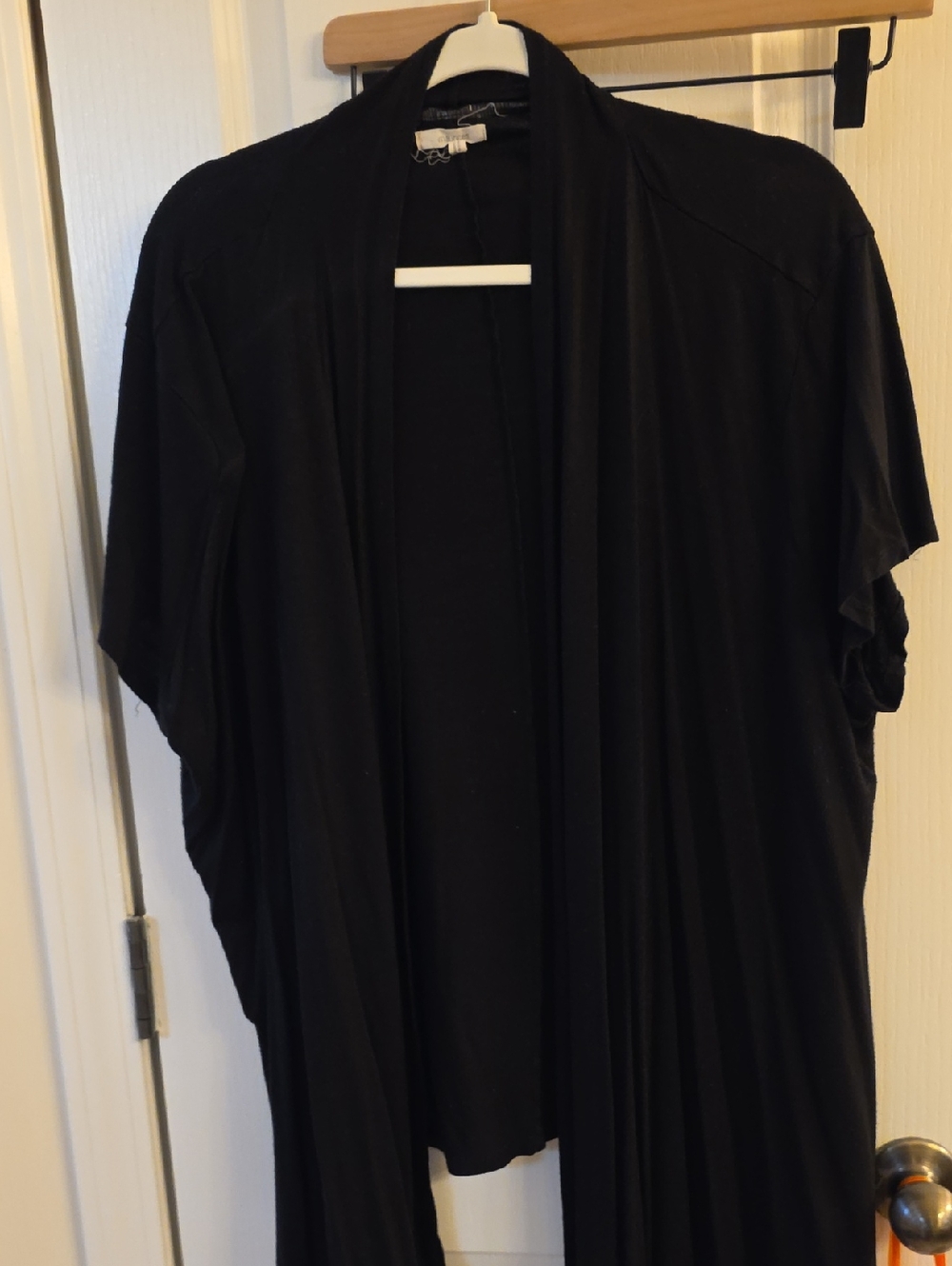 Maurices Black Open-Front Cardigan